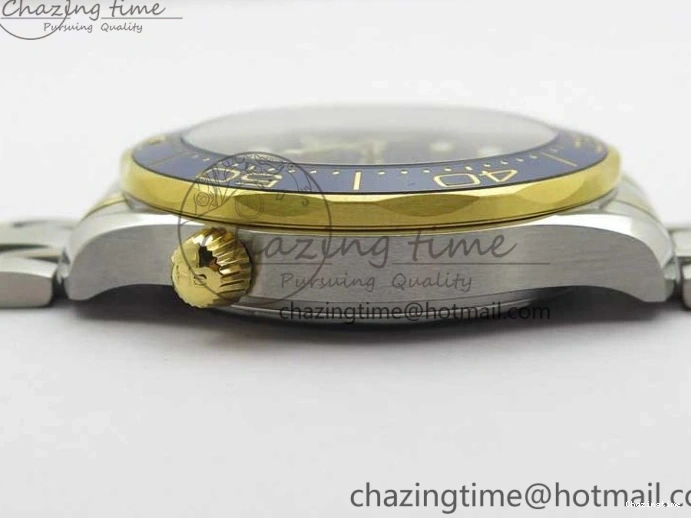 0201 2018 Seamaster Diver 300M SS YG VSF 1:1 Best Edition YG Bezel Blue Dial on SS YG Bracelet A Effortless 7897